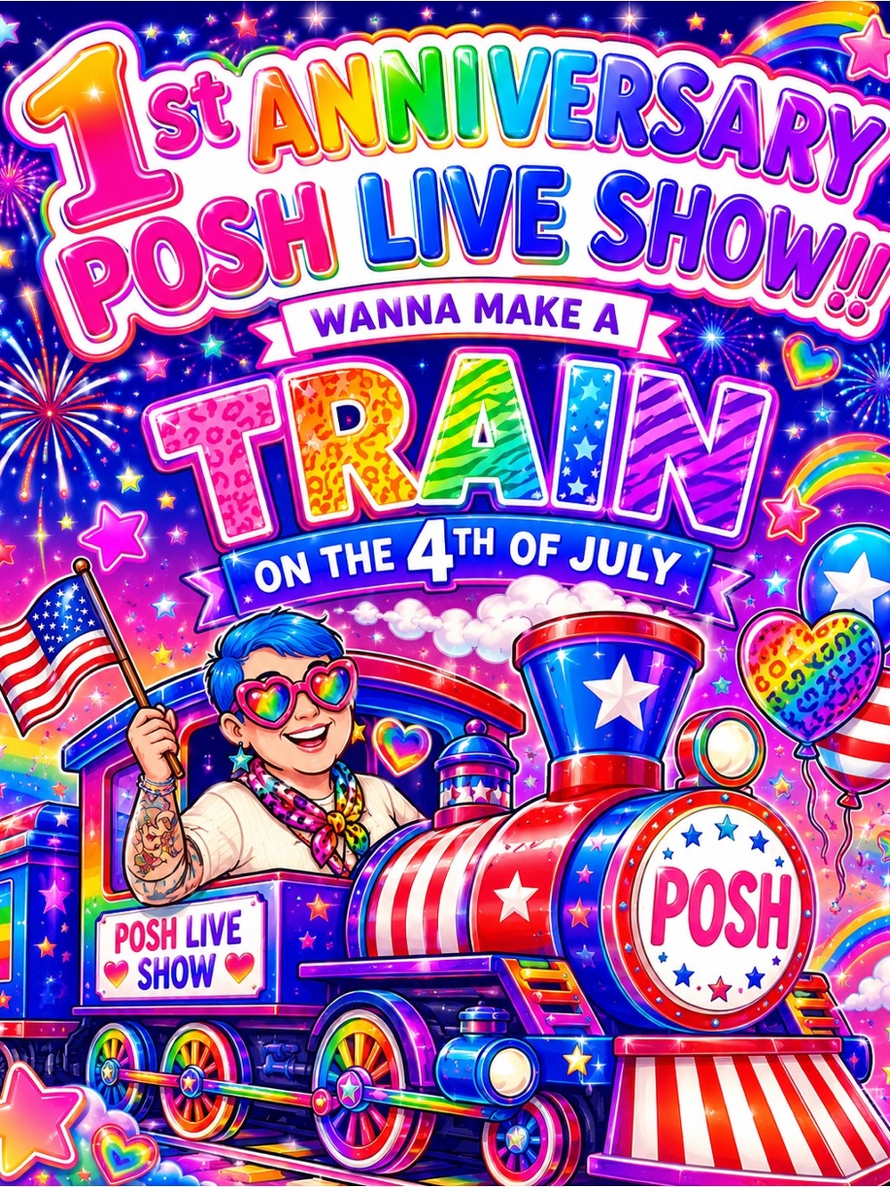 Building a train for my 1st year Anni with Posh Live - wanna join?